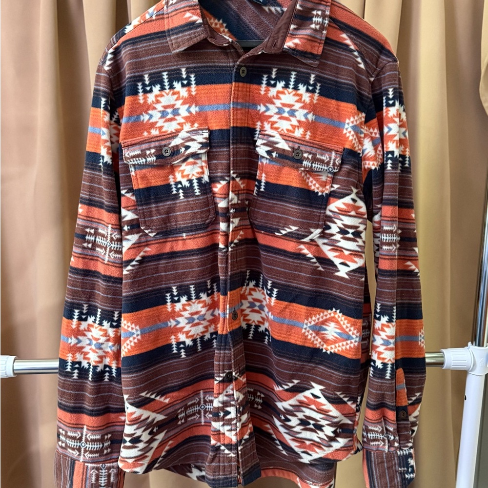 George Multicolor Patterned Fleece Shirt